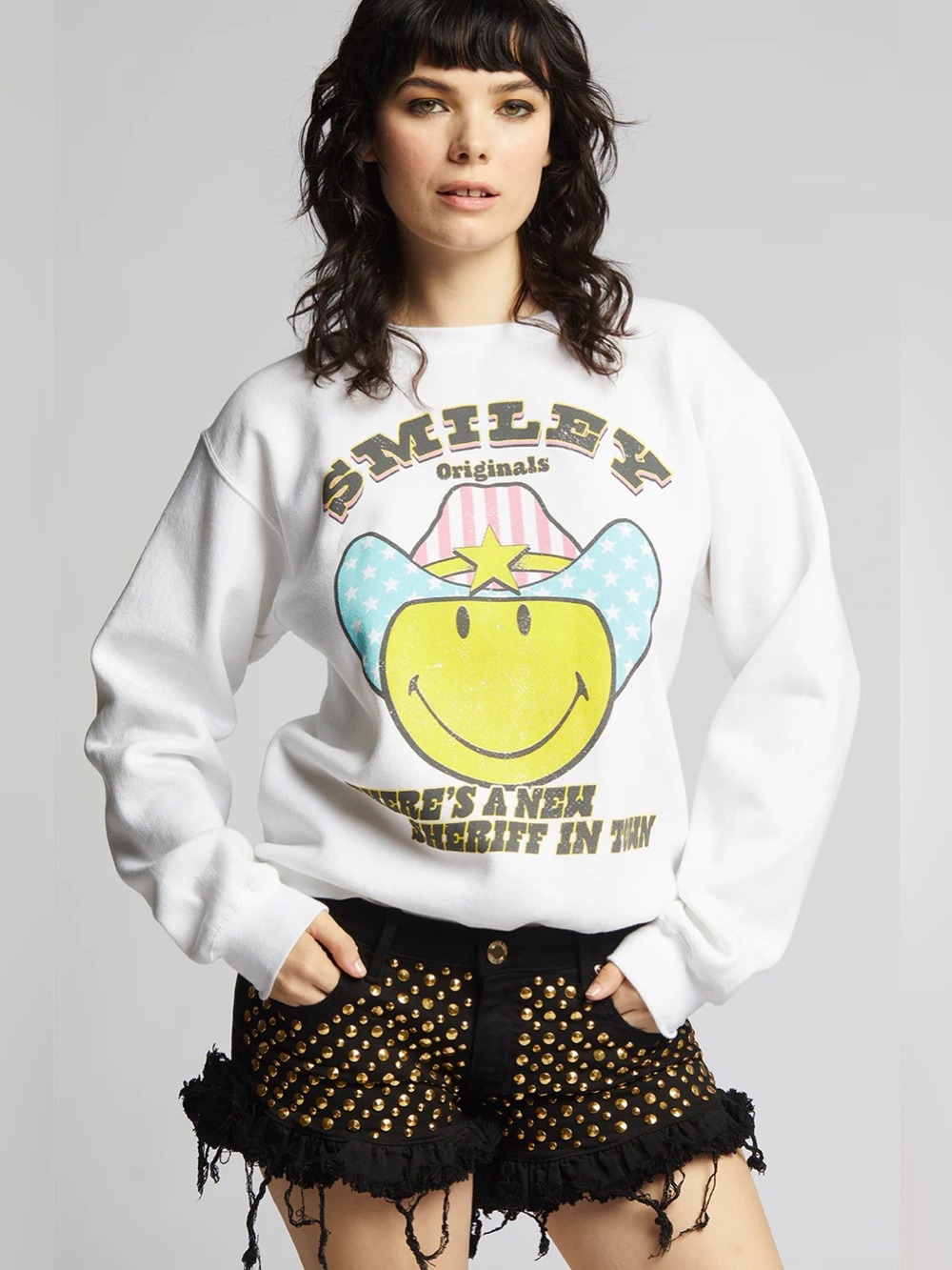 Smiley New Sheriff In Town Sweatshirt RECYCLED KARMA